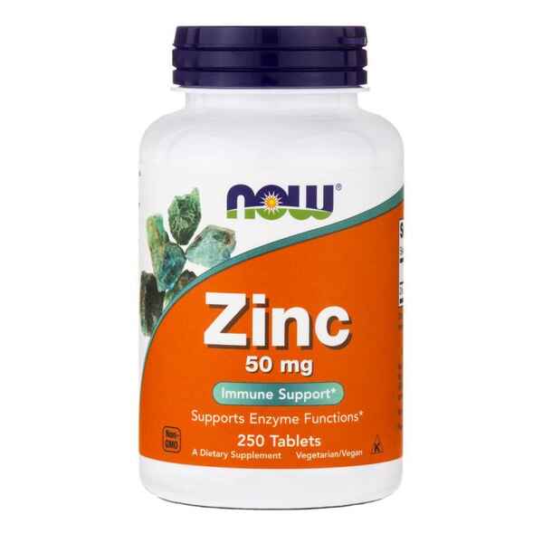 Now Zinc 50 mg (250 tab) > İdman qidaları > Vitamin və minerallar > 