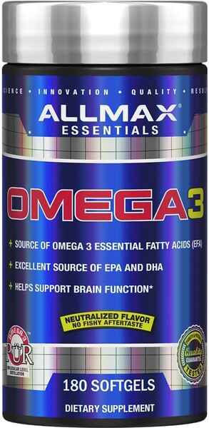 Allmax Omega 3 - 180 softgels > İdman qidaları > Vitamin və minerallar > Omeqa > ALLMAX
