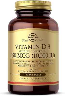 Solgar Vitamin D-3 (10.000 IU) - 120 Softgels > Vitamin və minerallar > 