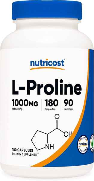 Nutricost L-Proline (90 caps) > İdman qidaları > Amin turşuları > 