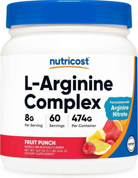 Nutricost L-Arginine Complex - 474 gr > İdman qidaları > Amin turşuları > 
