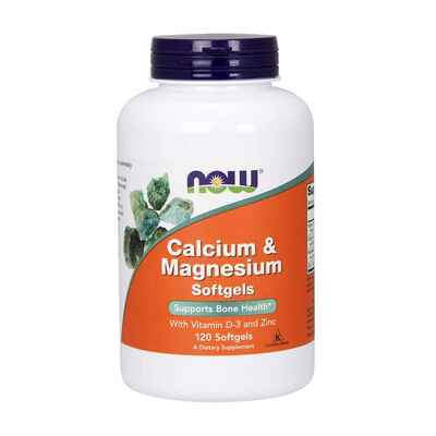 Now Calcium & Magnesium (120 softgels) > Vitamin və minerallar > 