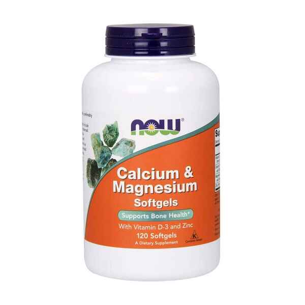 Now Calcium & Magnesium (120 softgels) > İdman qidaları > Vitamin və minerallar > 