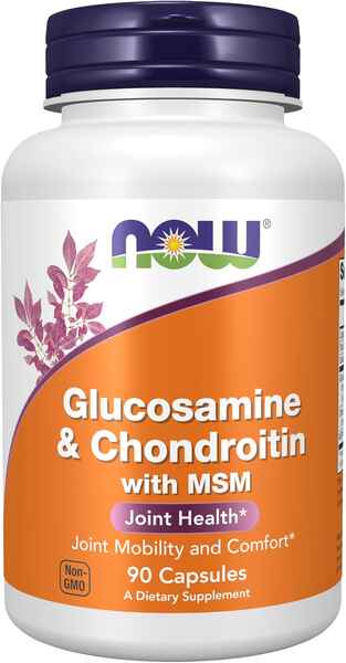 NOW Glucosamine & Chondroitin with MSM - 90 caps > İdman qidaları > Vitamin və minerallar > NOW